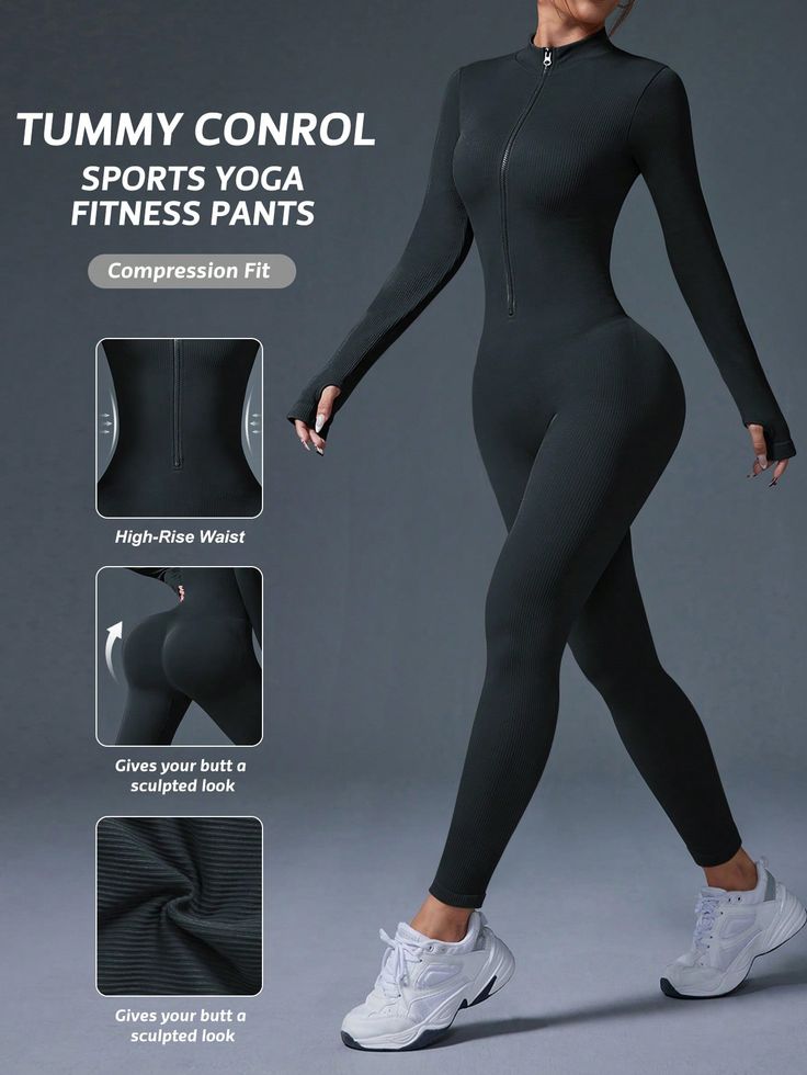 EMBODI Seamless Long-Sleeve Jumpsuit