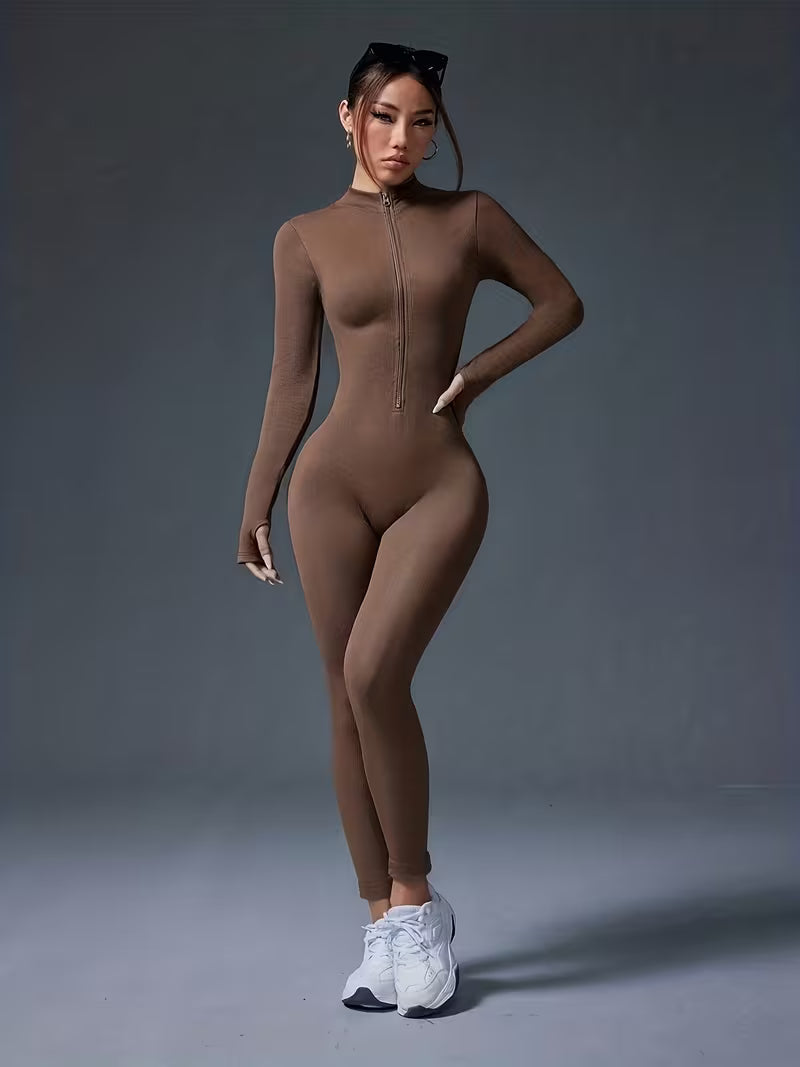 EMBODI Seamless Long-Sleeve Jumpsuit