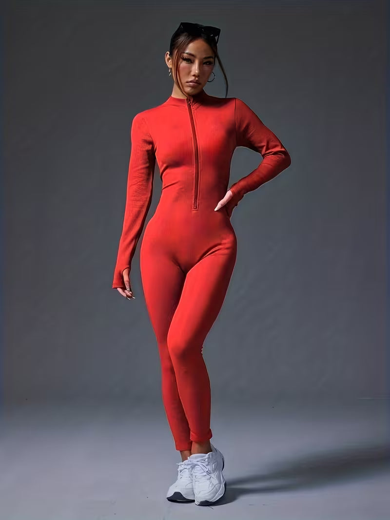 EMBODI Seamless Long-Sleeve Jumpsuit